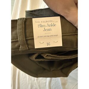NWT Talbots Womens Slim Ankle Jean sz 16